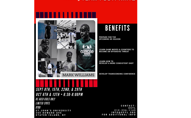 USYL Girls High School Basketball Training